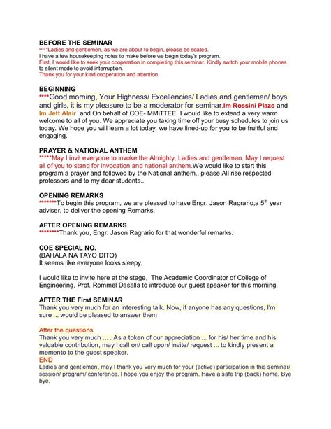 Emcee Script .